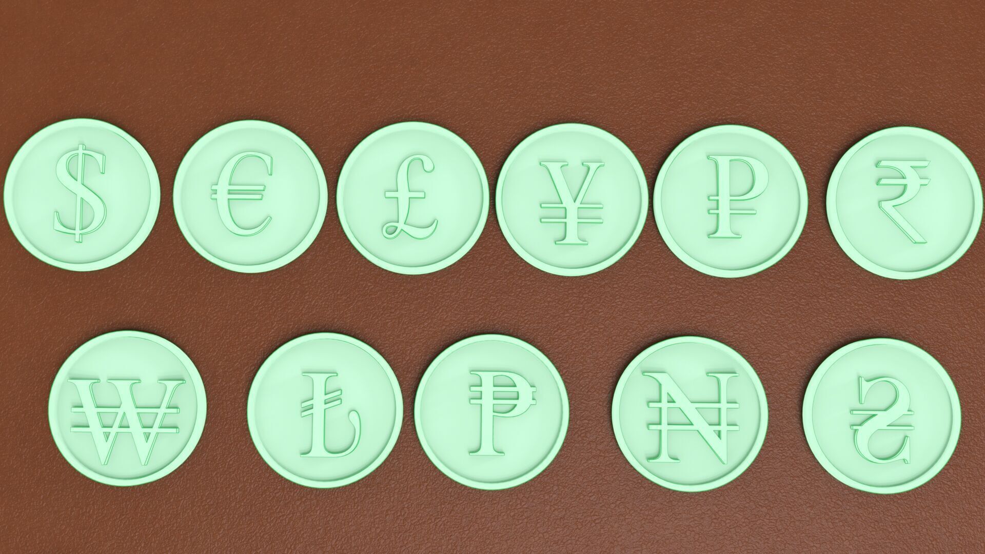 CURRENCY COIN SYMBOL 3D print model_4