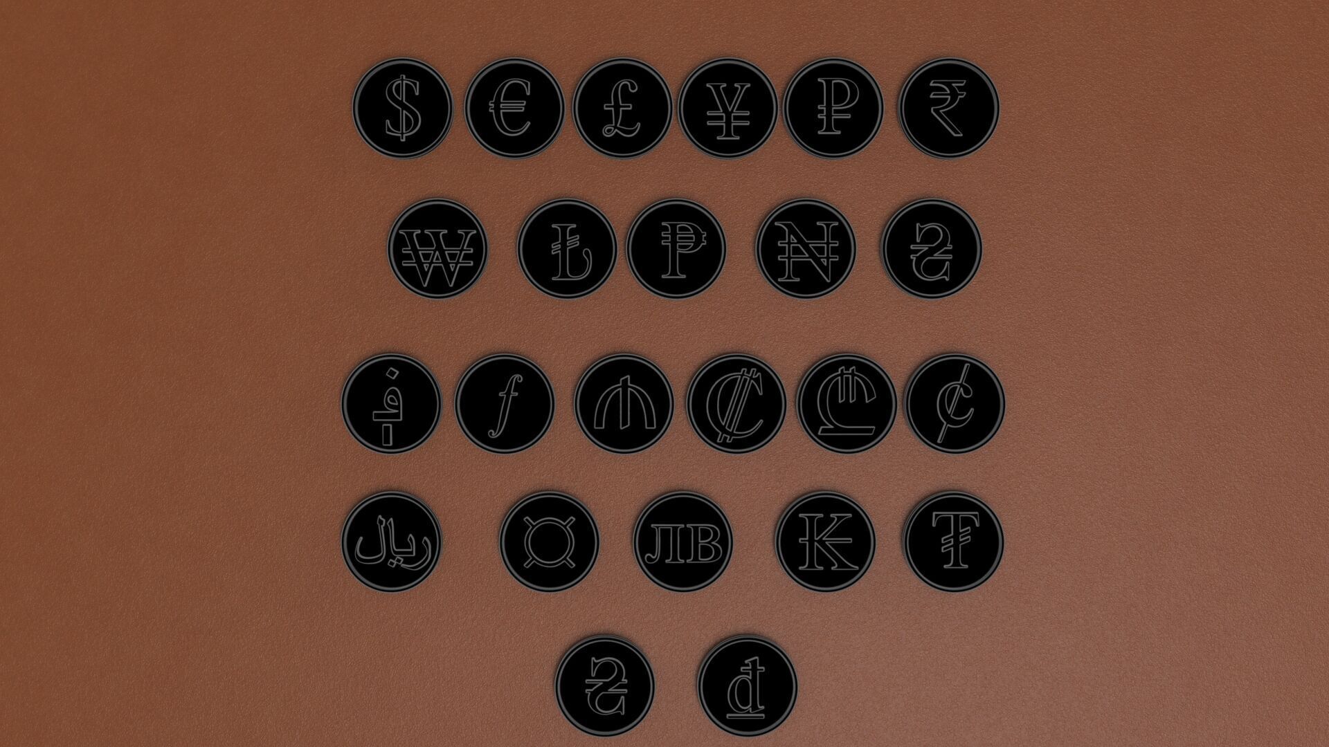 CURRENCY COIN SYMBOL 3D print model_21