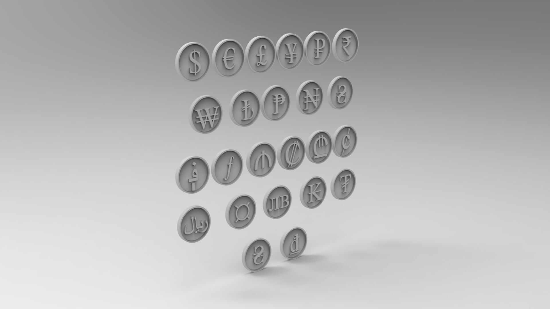 CURRENCY COIN SYMBOL 3D print model_24