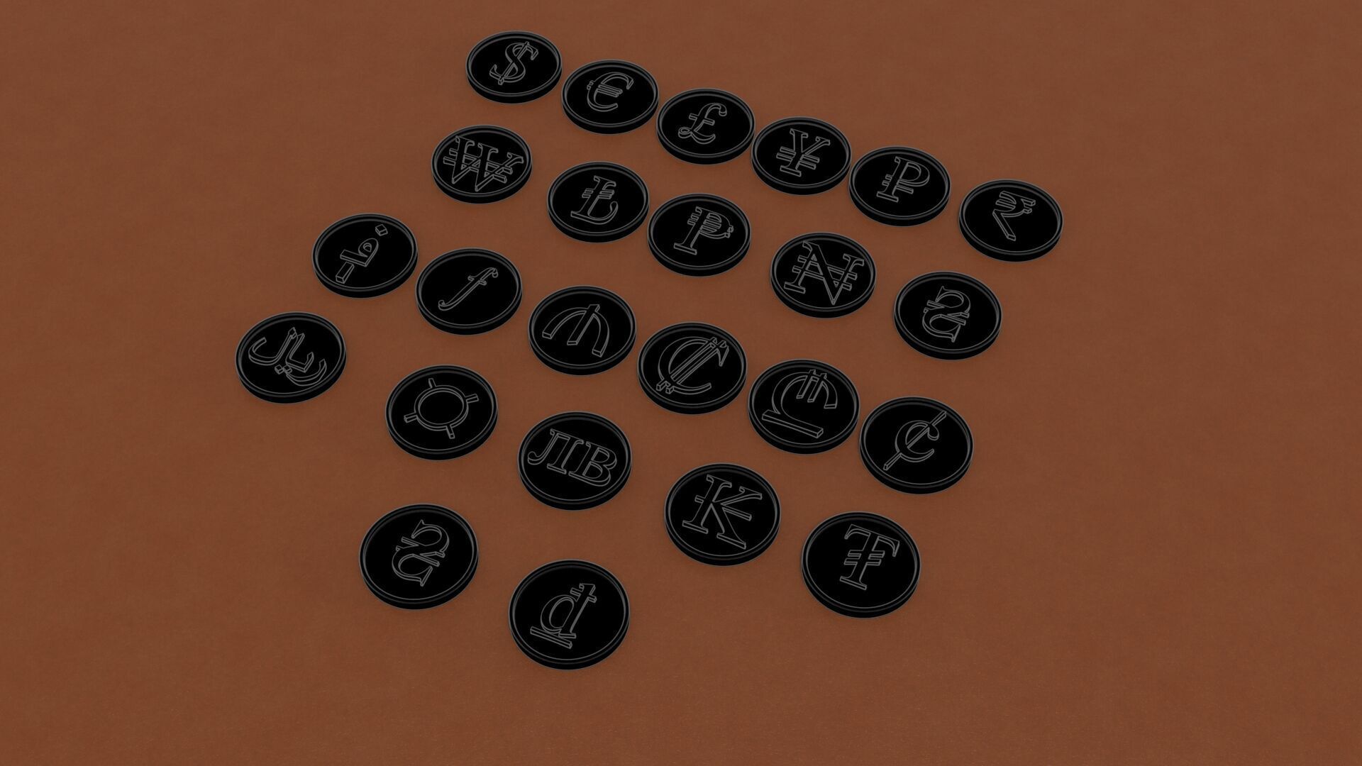 CURRENCY COIN SYMBOL 3D print model_22