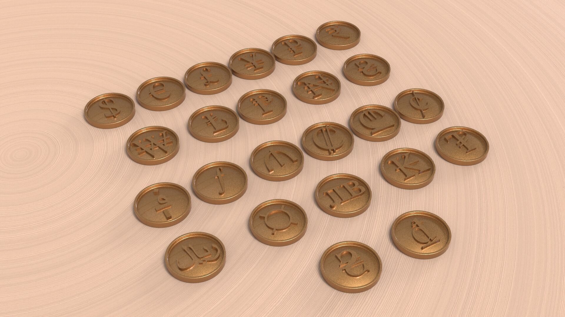 CURRENCY COIN SYMBOL 3D print model_13