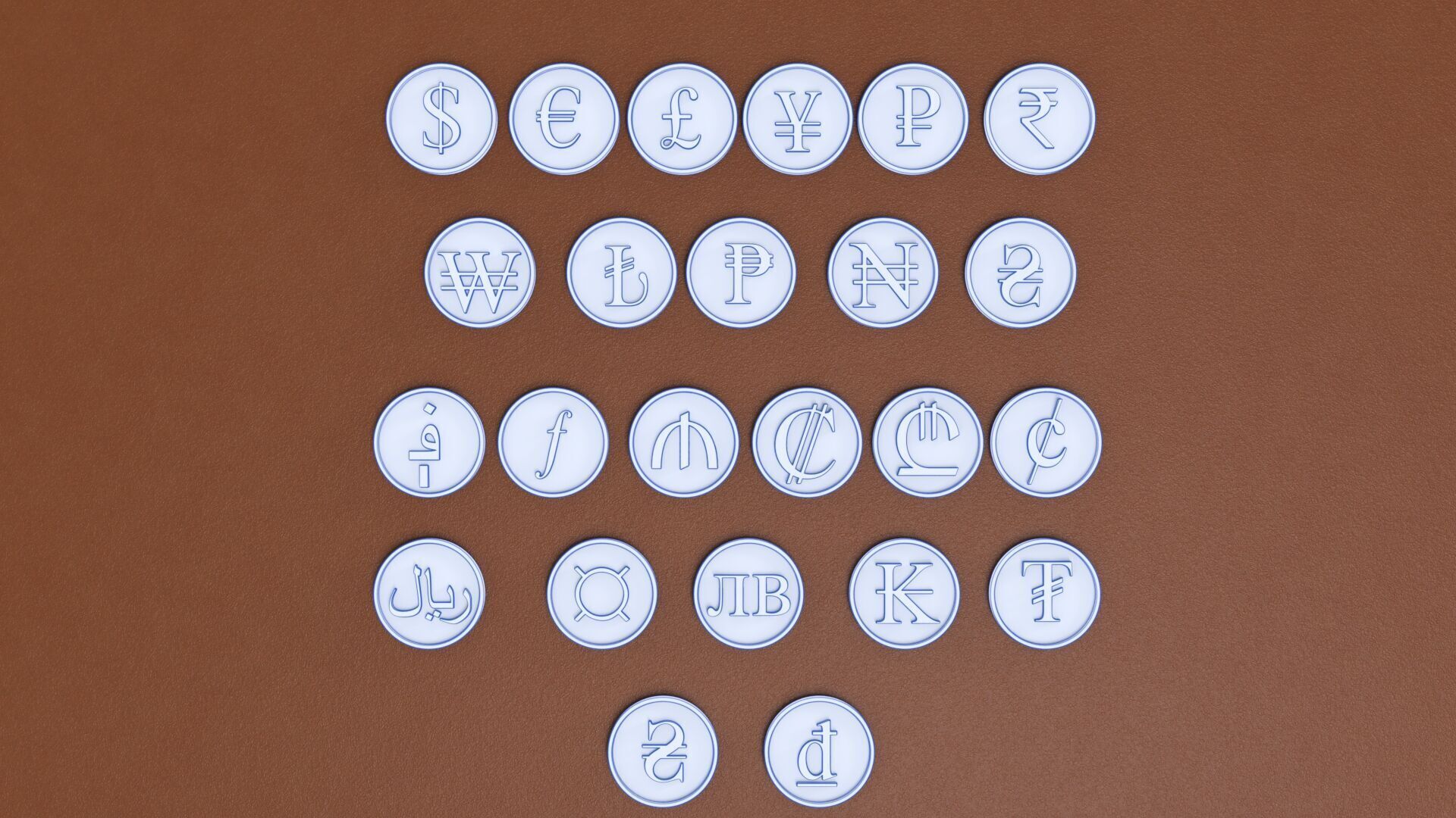 CURRENCY COIN SYMBOL 3D print model_20