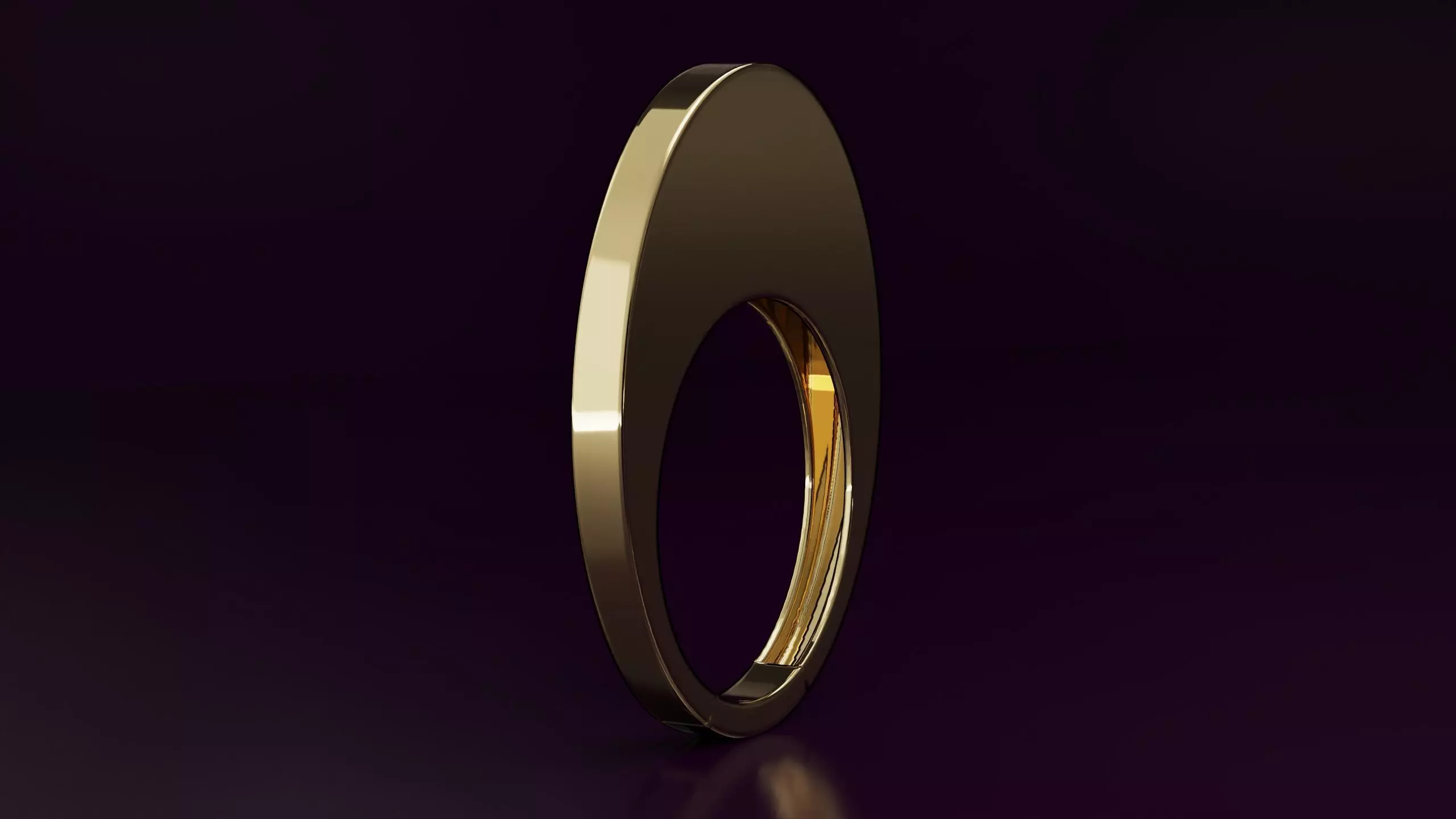 cabochon free form ring N11 Free 3D print model