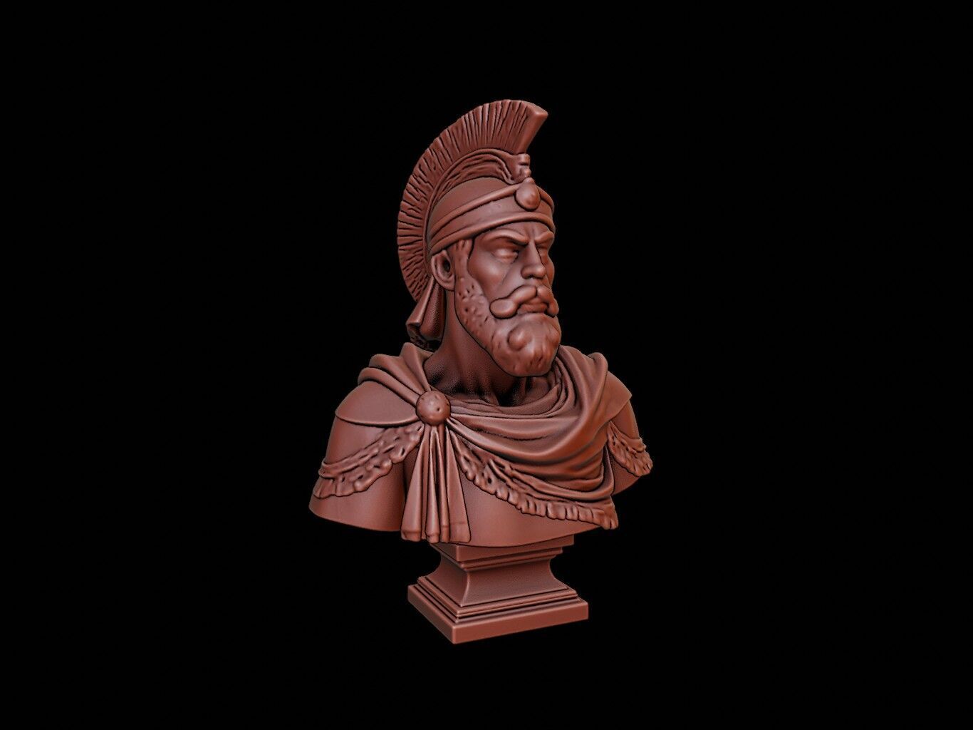 Persian Warrior Bust 3D print model_1
