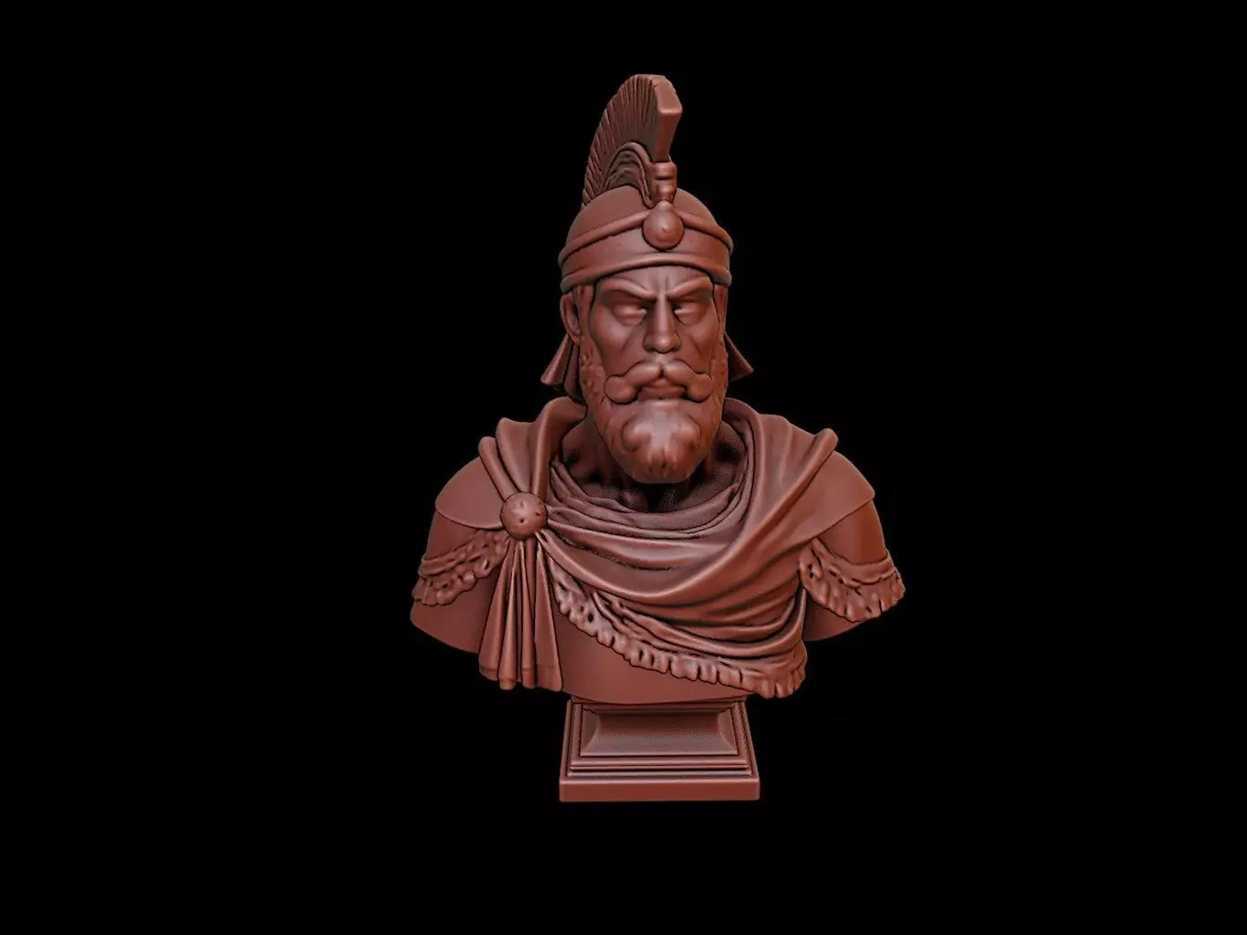 Persian Warrior Bust 3D print model_0