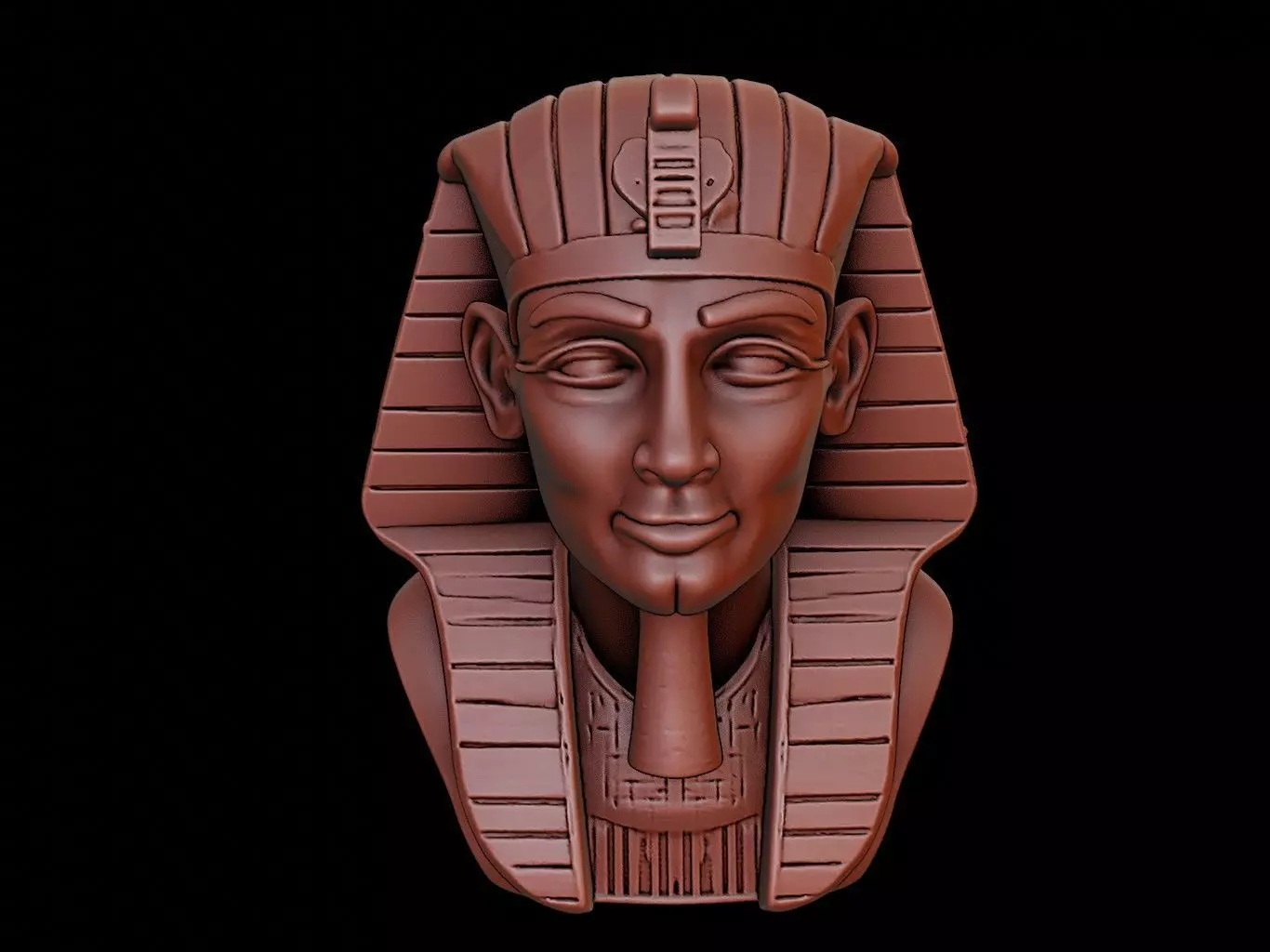 Pharaoh Bust 3D print model_0