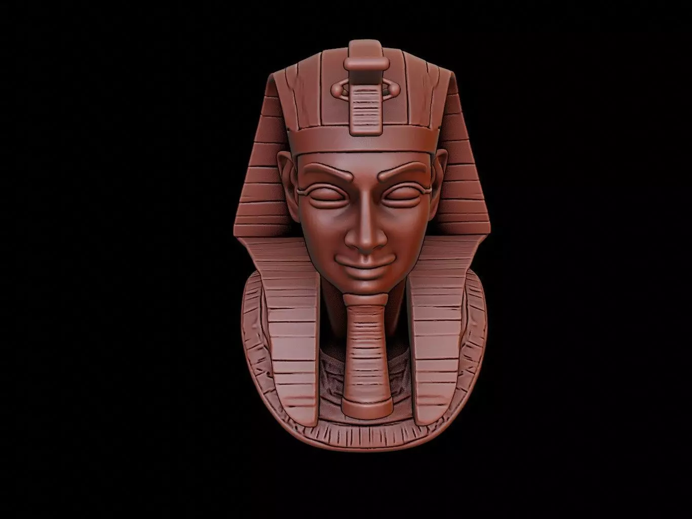 Pharaoh Bust 3D print model_0