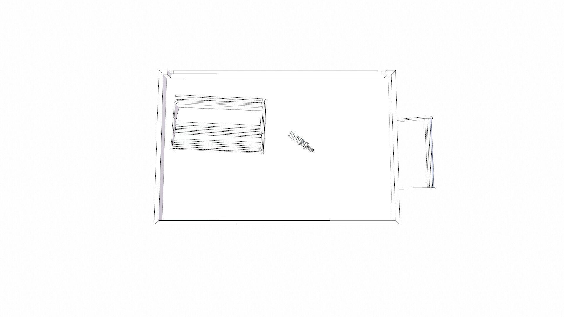 Industrial Trolley Low-poly 3D model_8