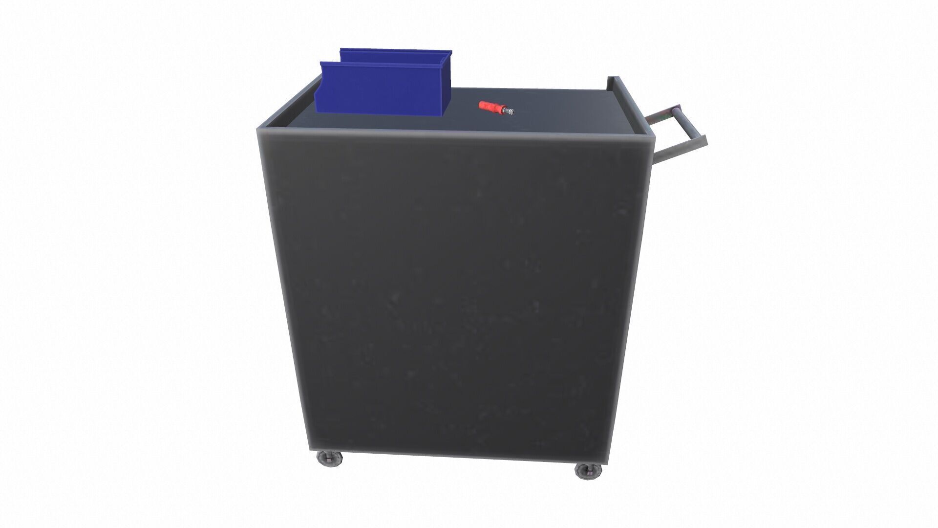 Industrial Trolley Low-poly 3D model_6