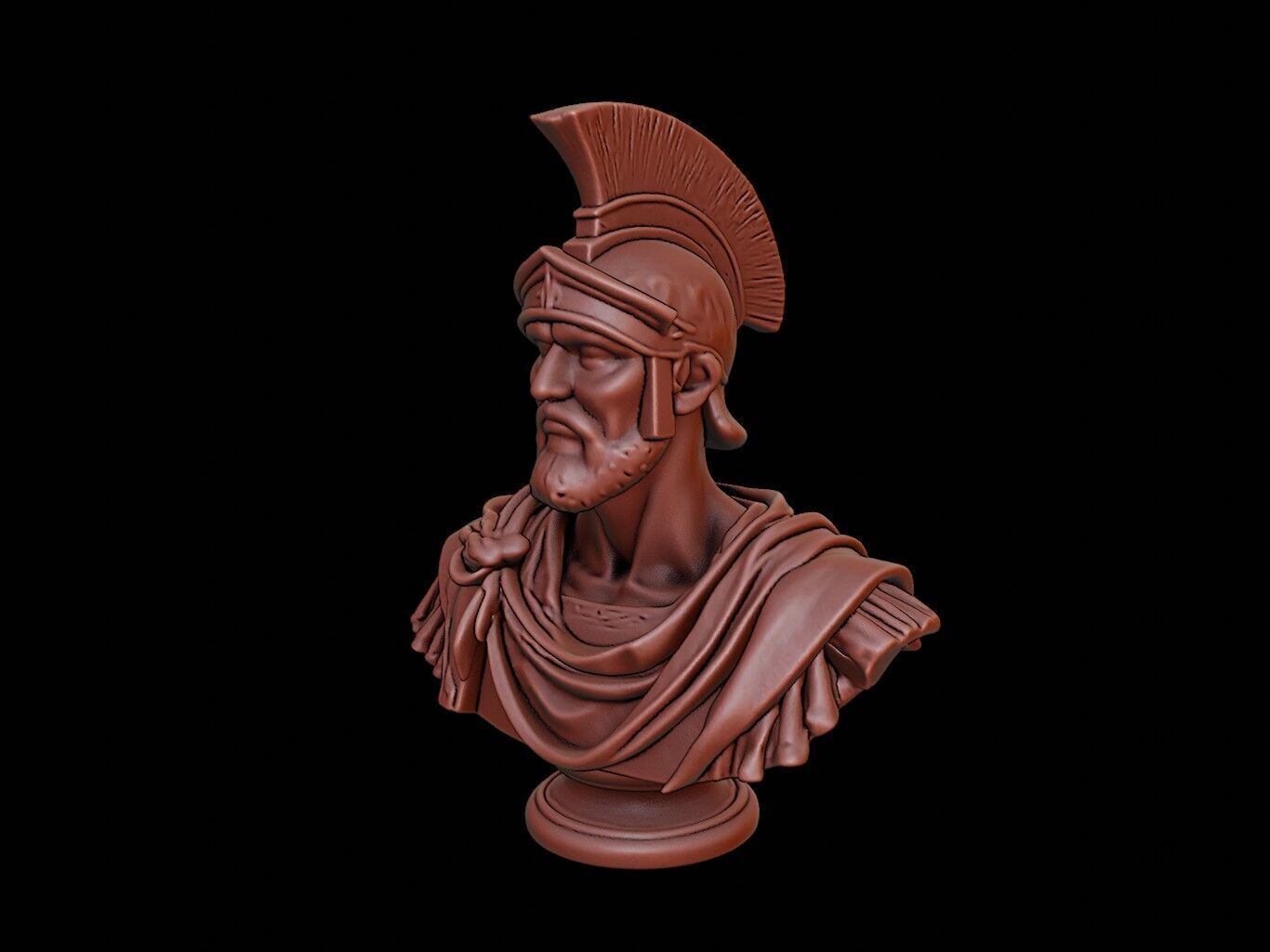 Roman Centurion Bust 3D print model_2
