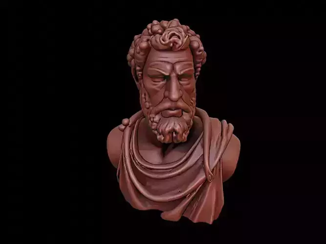 Roman Emperor Bust 3D print model
