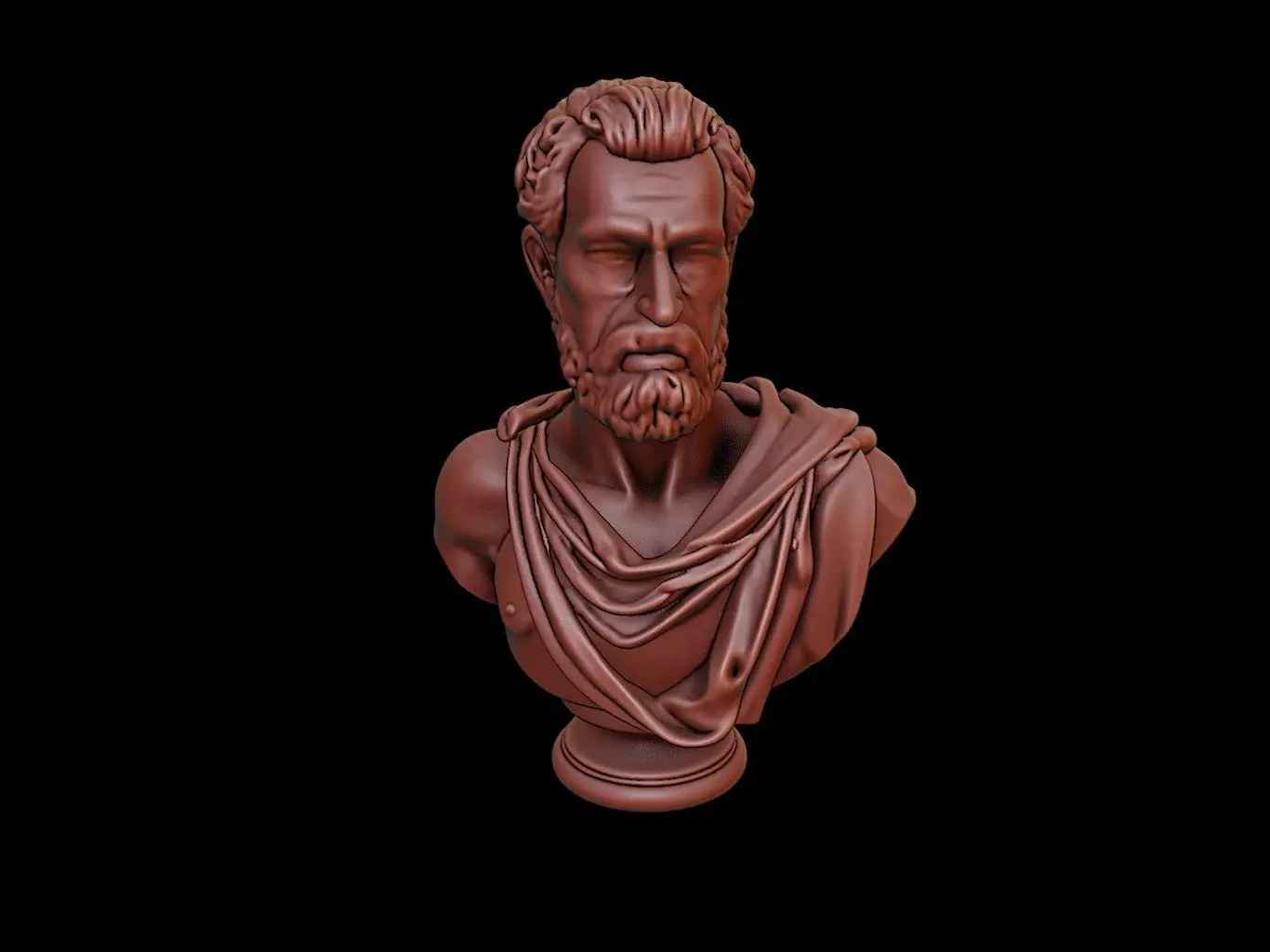 Roman Senator Bust 3D print model_0