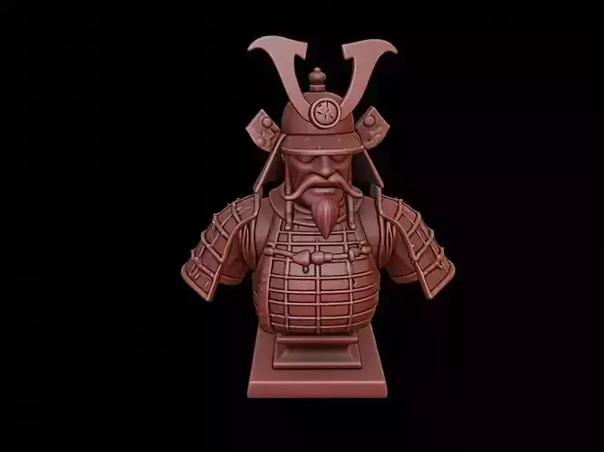 Samurai Daimyo Bust