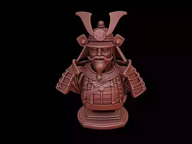 Samurai Daimyo Bust