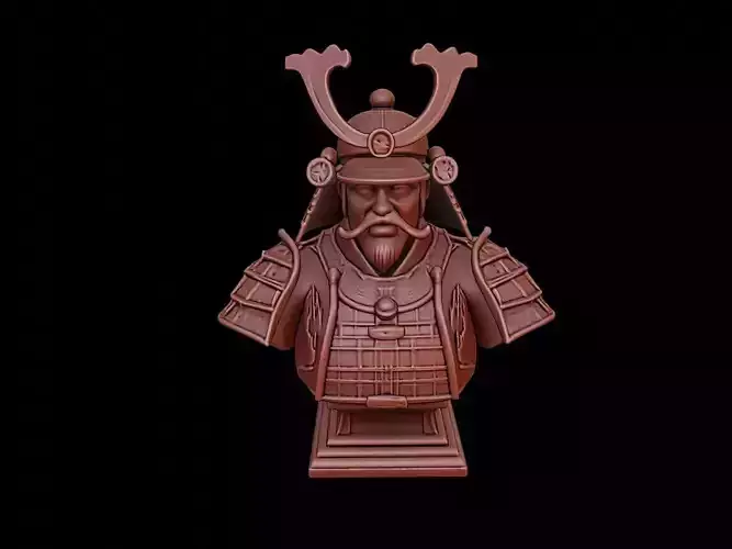 Samurai Daimyo Bust