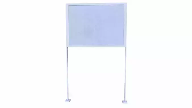 Notice Board Low-poly 3D model