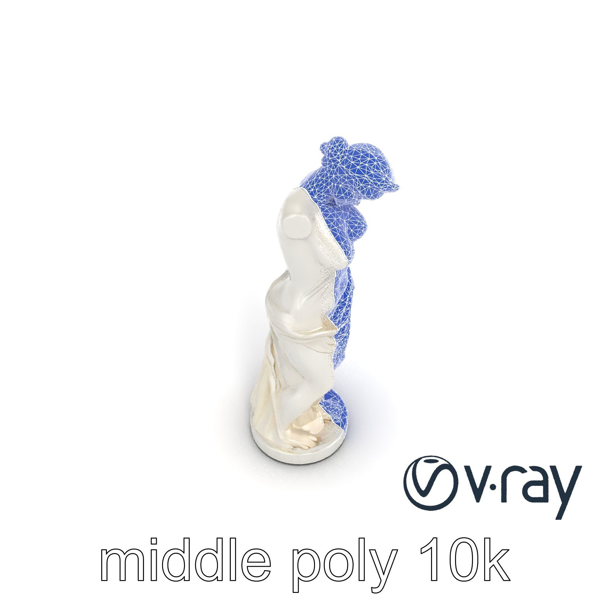 Venus de Milo Sculpture 3D model pack Low-poly 3D model_23