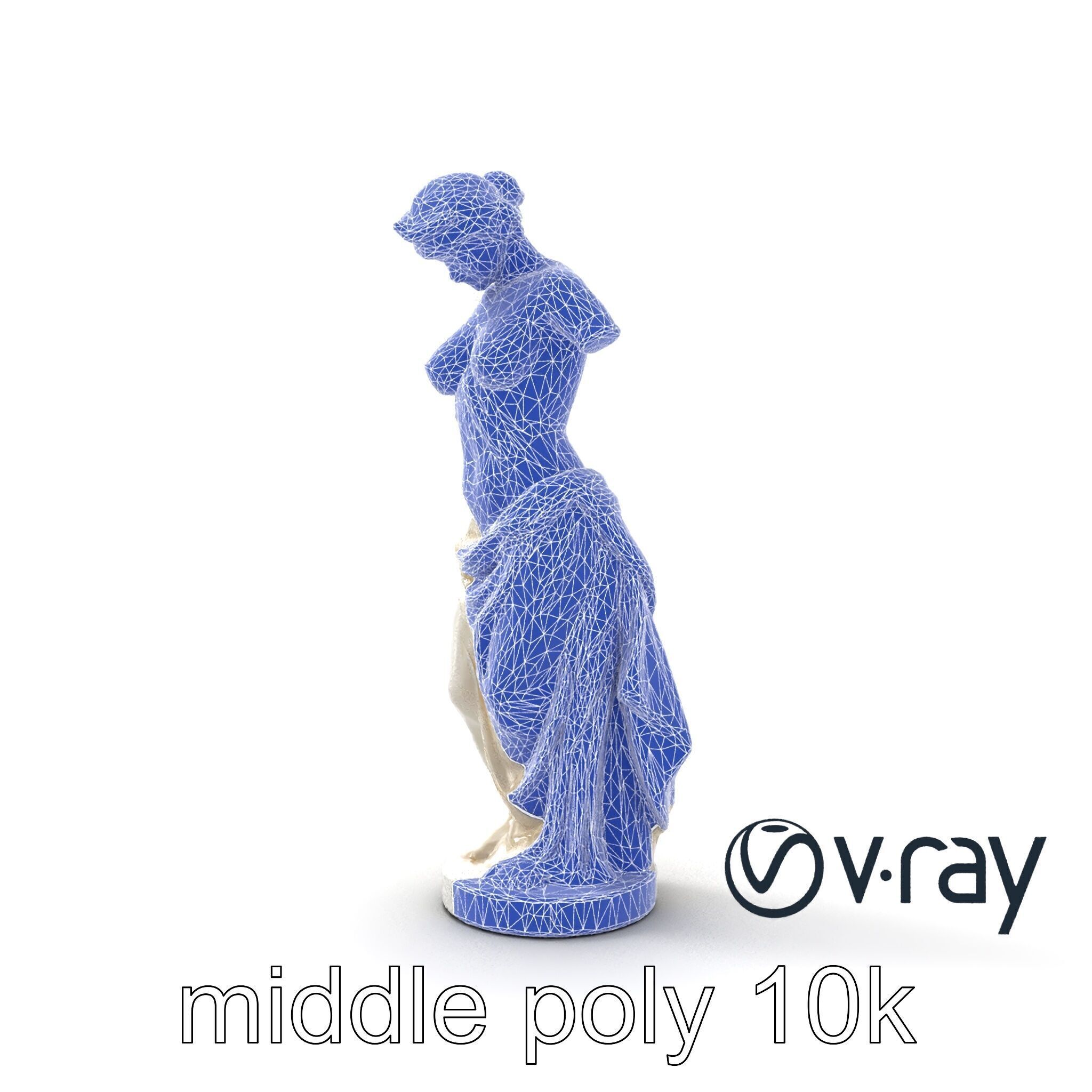 Venus de Milo Sculpture 3D model pack Low-poly 3D model_14