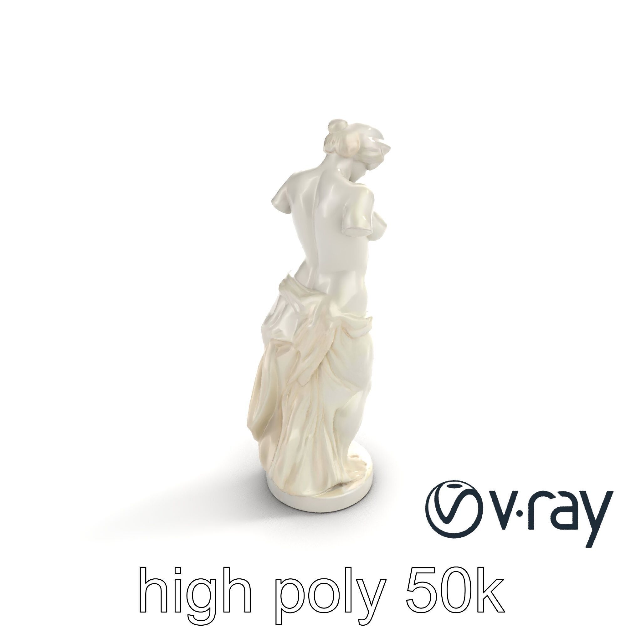 Venus de Milo Sculpture 3D model pack Low-poly 3D model_28