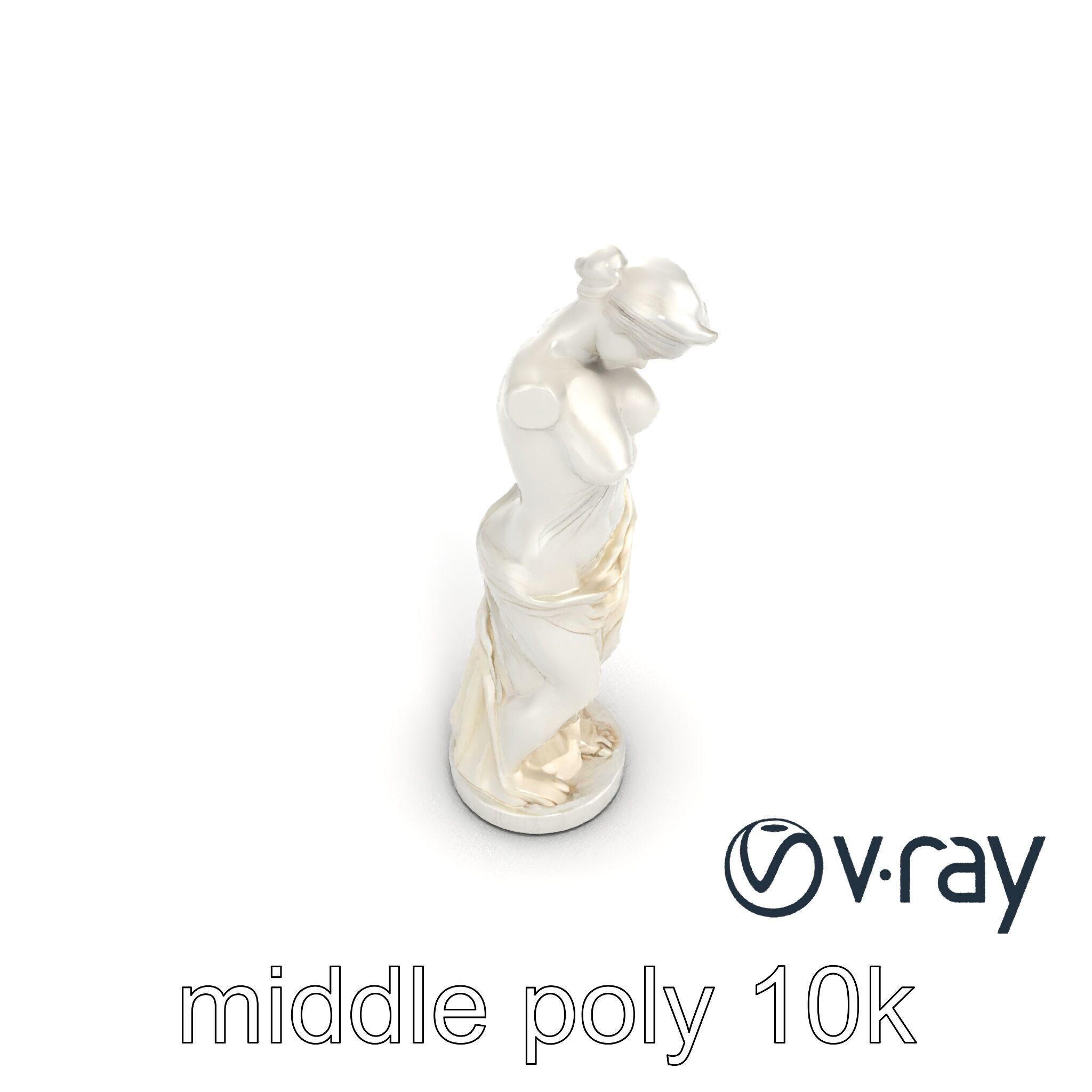 Venus de Milo Sculpture 3D model pack Low-poly 3D model_13