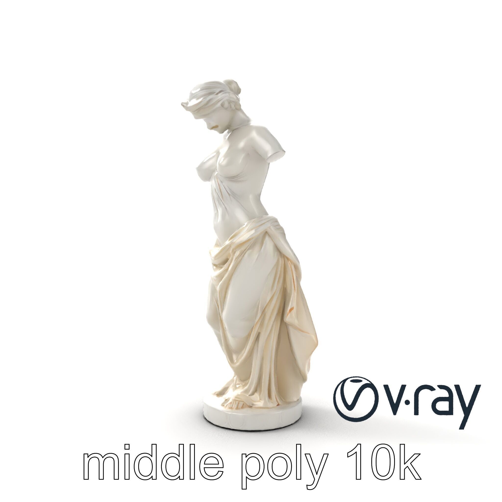 Venus de Milo Sculpture 3D model pack Low-poly 3D model_30