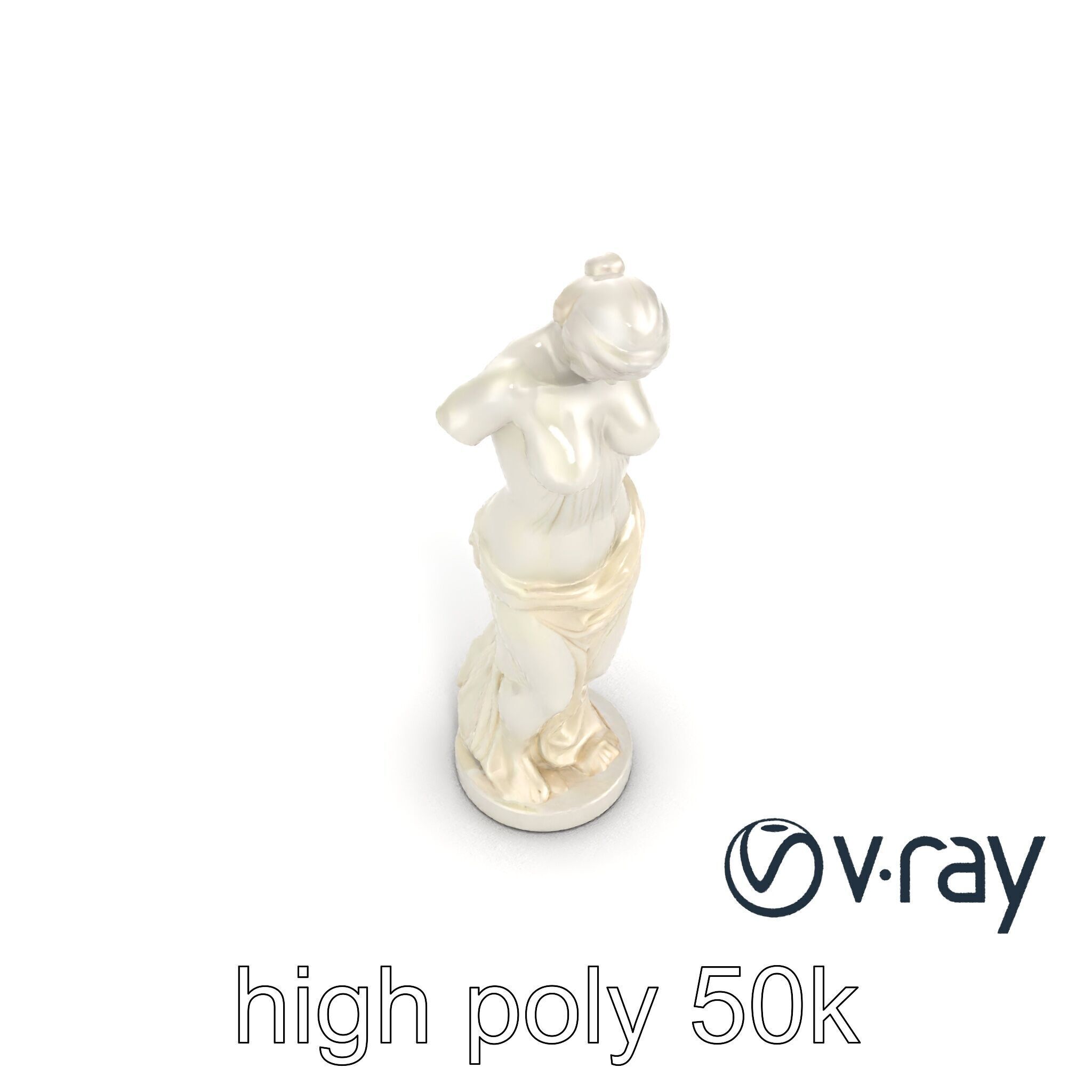 Venus de Milo Sculpture 3D model pack Low-poly 3D model_26