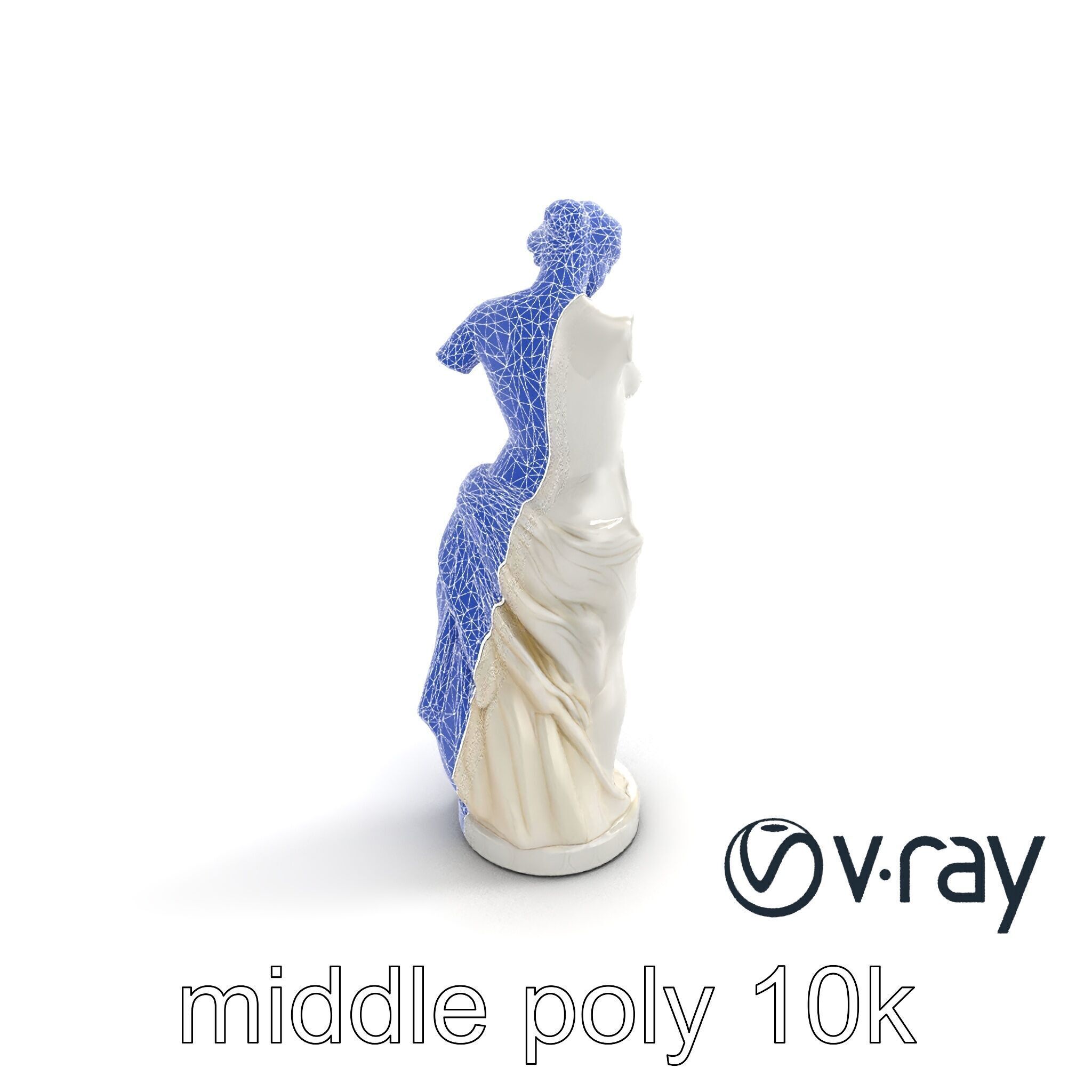 Venus de Milo Sculpture 3D model pack Low-poly 3D model_11