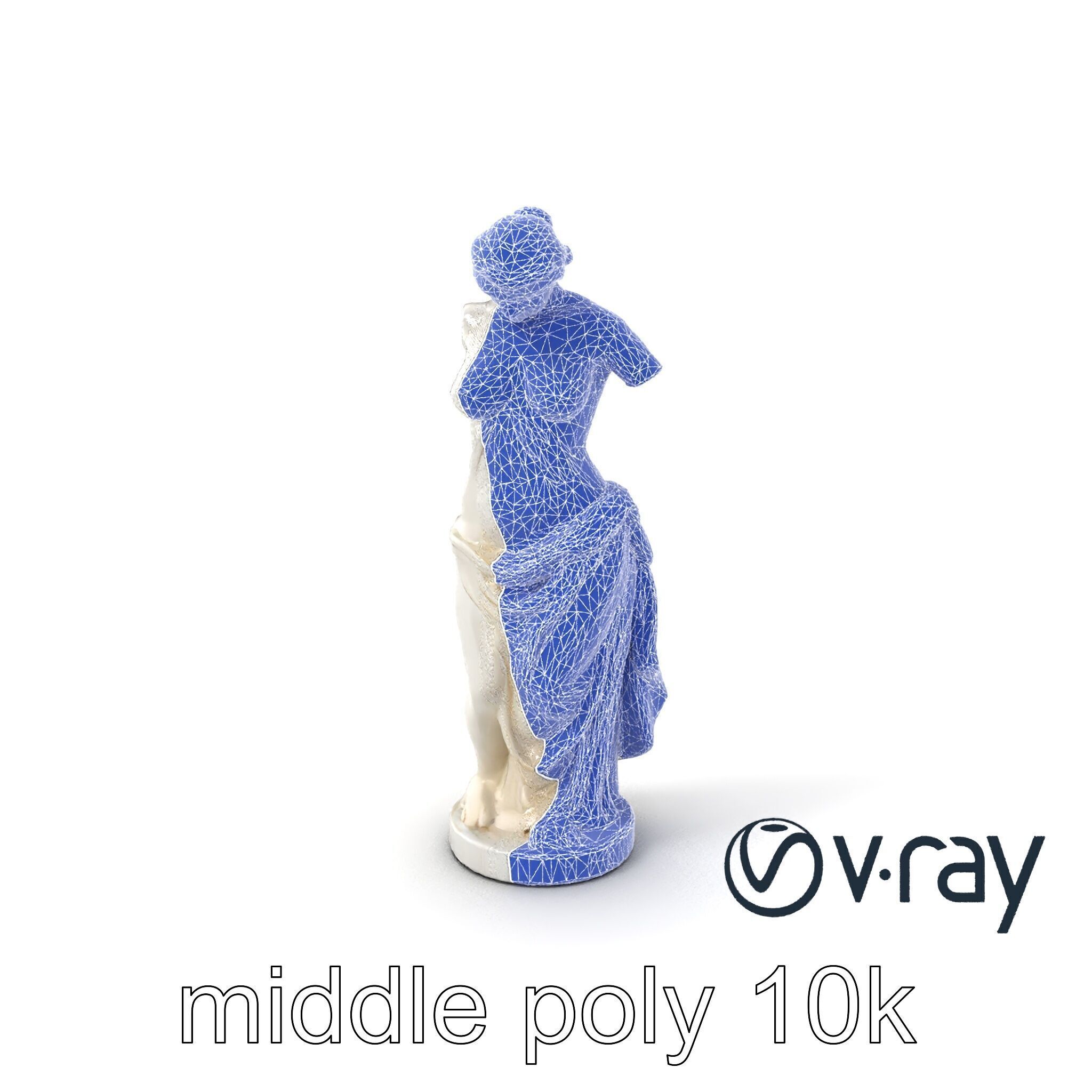 Venus de Milo Sculpture 3D model pack Low-poly 3D model_6
