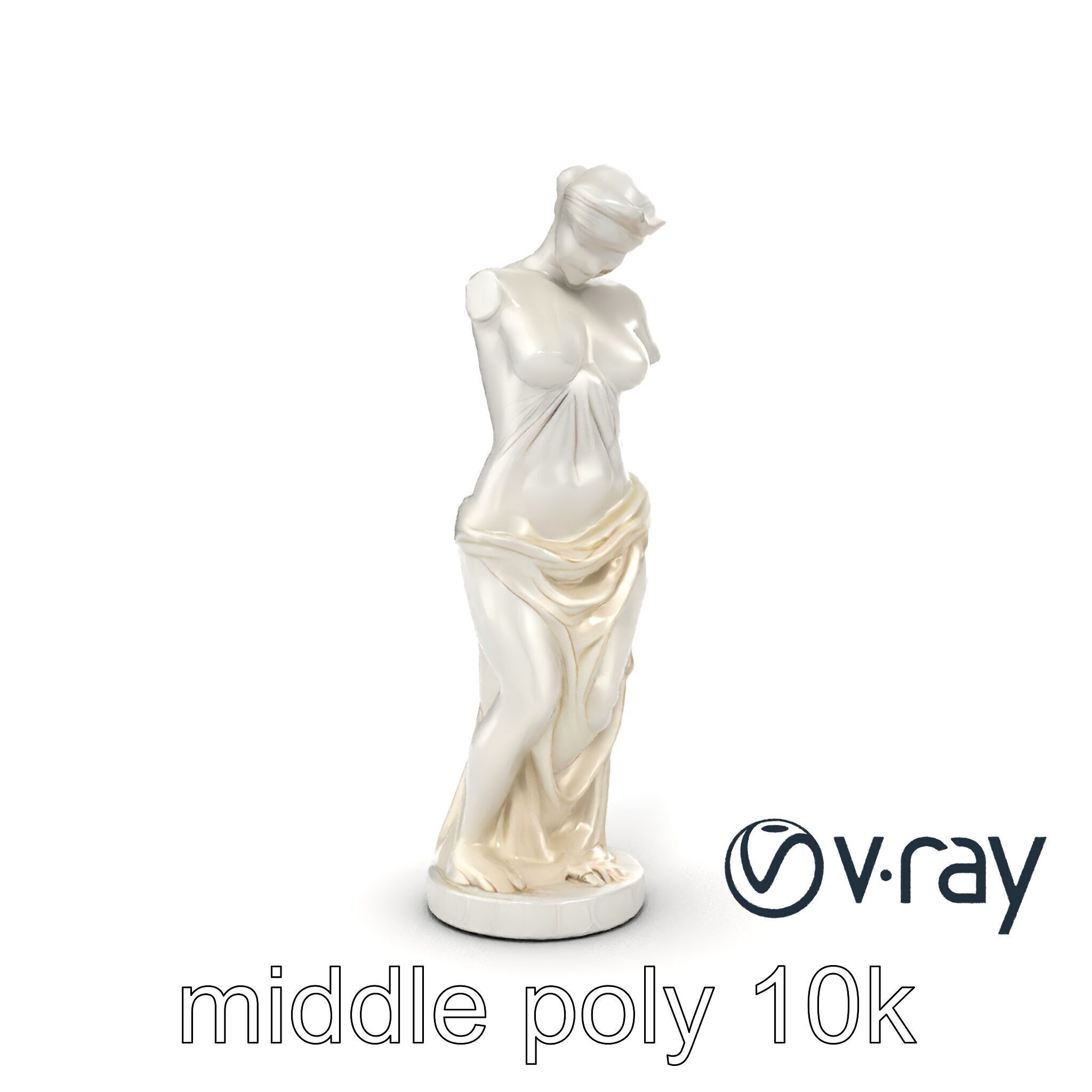 Venus de Milo Sculpture 3D model pack Low-poly 3D model_18