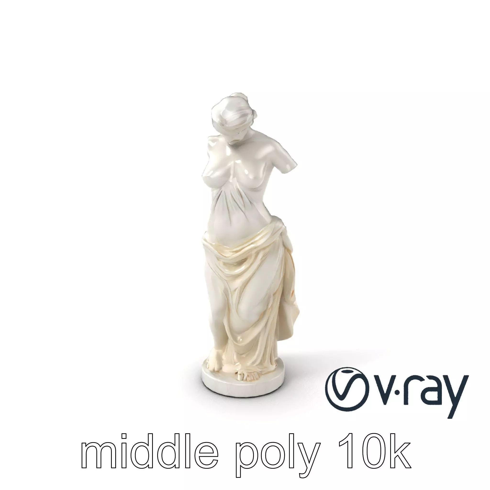 Venus de Milo Sculpture 3D model pack Low-poly 3D model_0