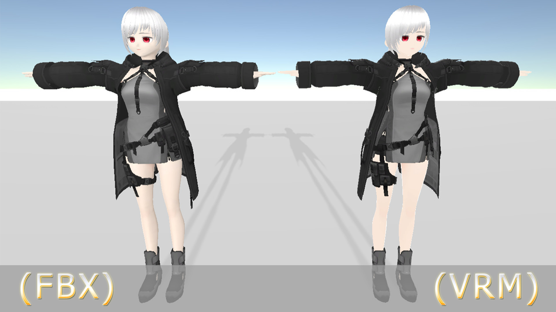 Anime Character - Agent Female 3D model_2