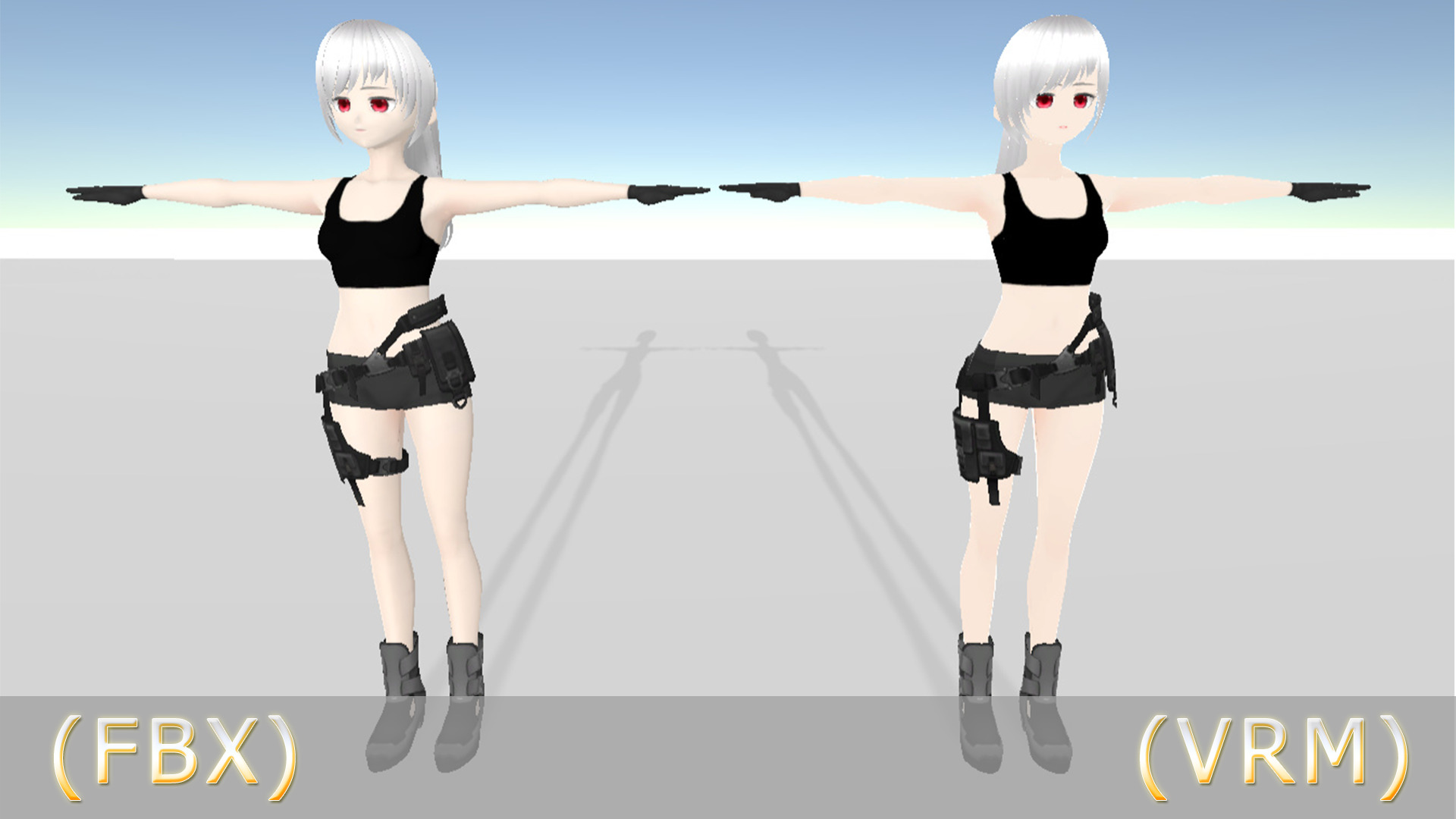 Anime Character - Agent Female 3D model_2