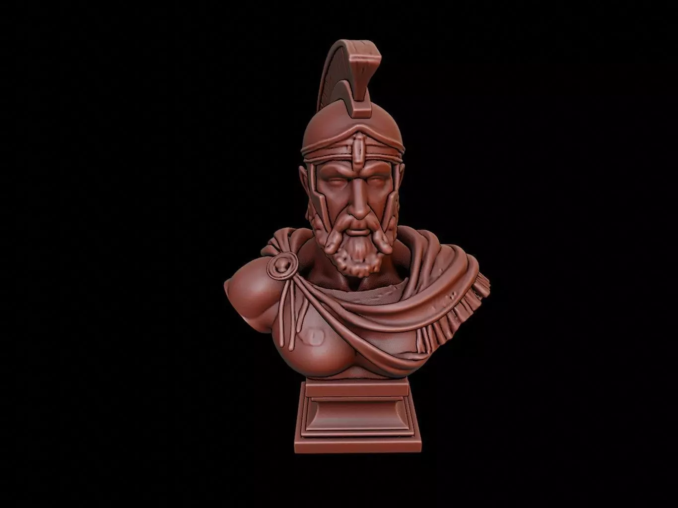 Spartan Hoplite Bust 3D print model