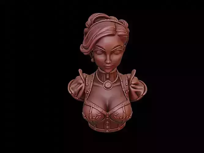 Steampunk Lady Bust