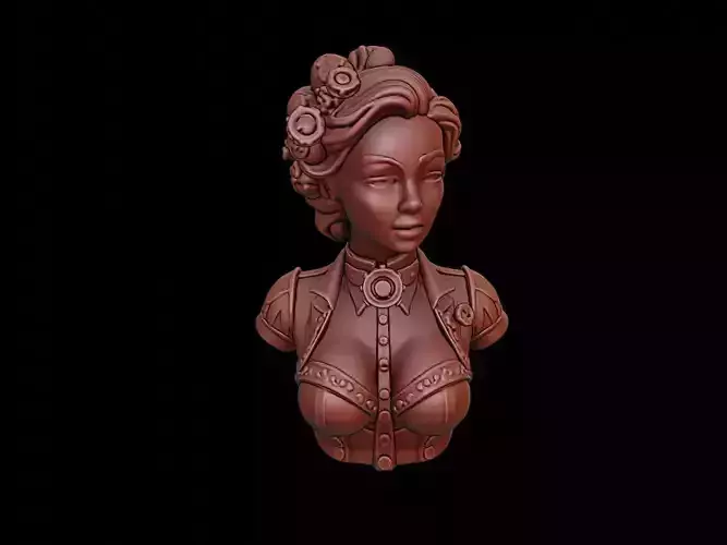 Steampunk Lady Bust