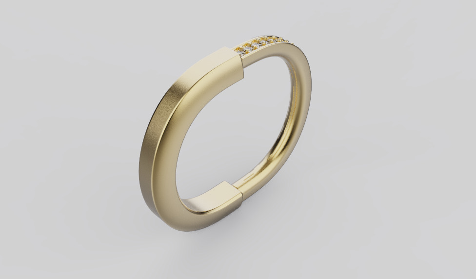 Ring and Bracelet set 91296 3D print model_3