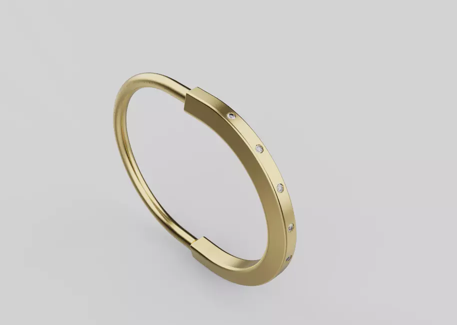 Ring and Bracelet set 91296 3D print model_0