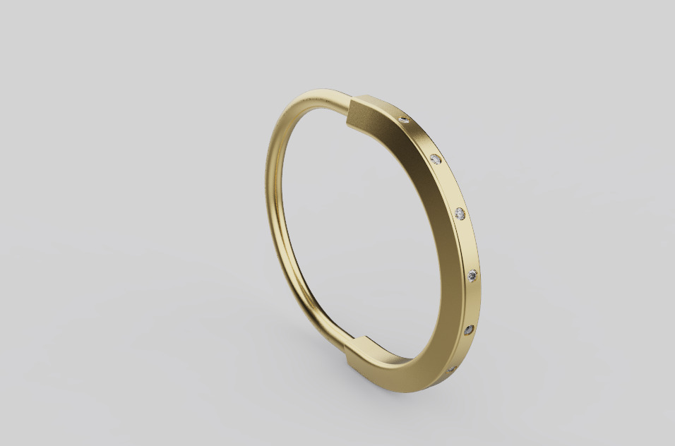 Ring and Bracelet set 91296 3D print model_4