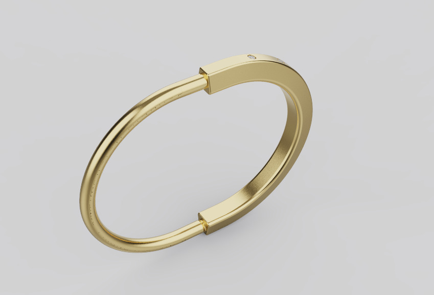 Ring and Bracelet set 91296 3D print model_2