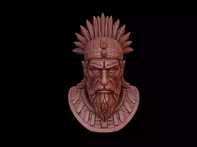 Tribal Chieftain Bust