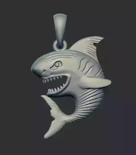Shark Pendant 14086