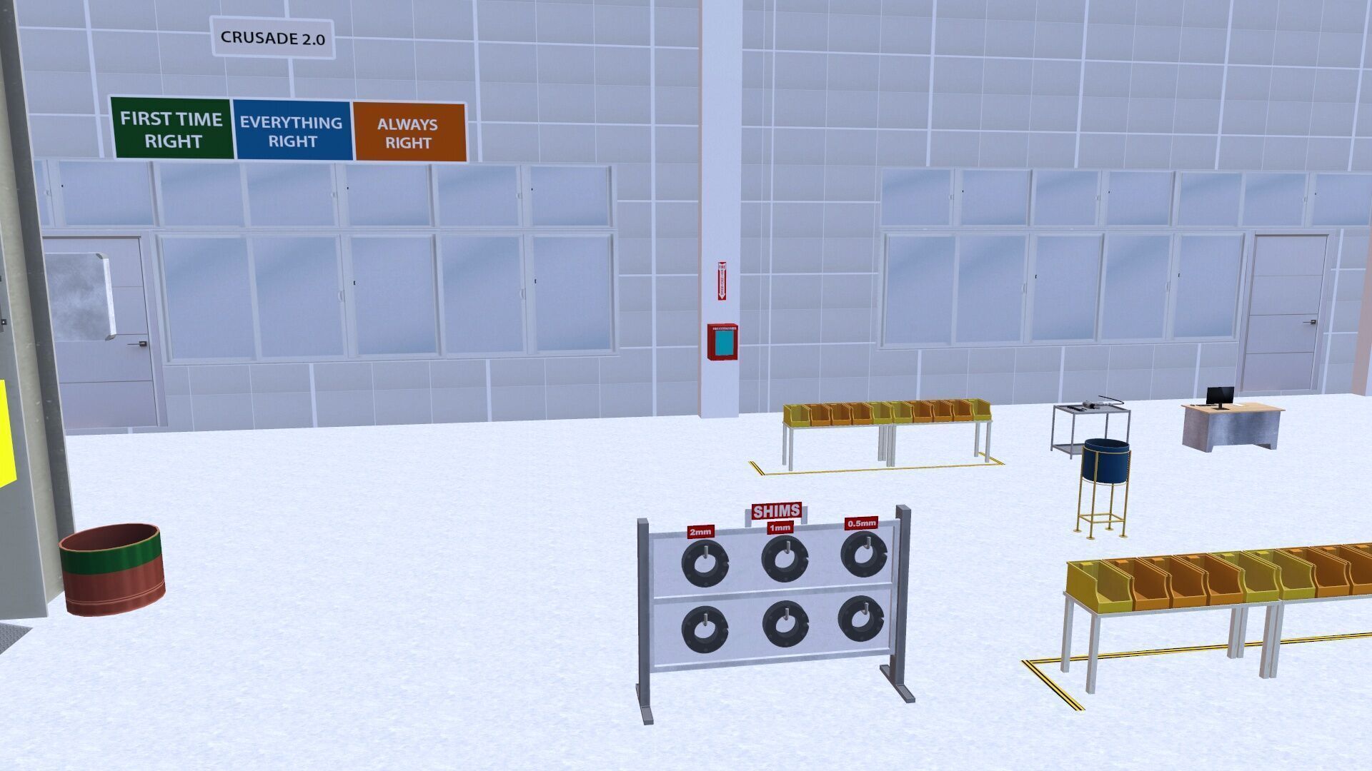 Industrial Warehouse Low-poly 3D model_13