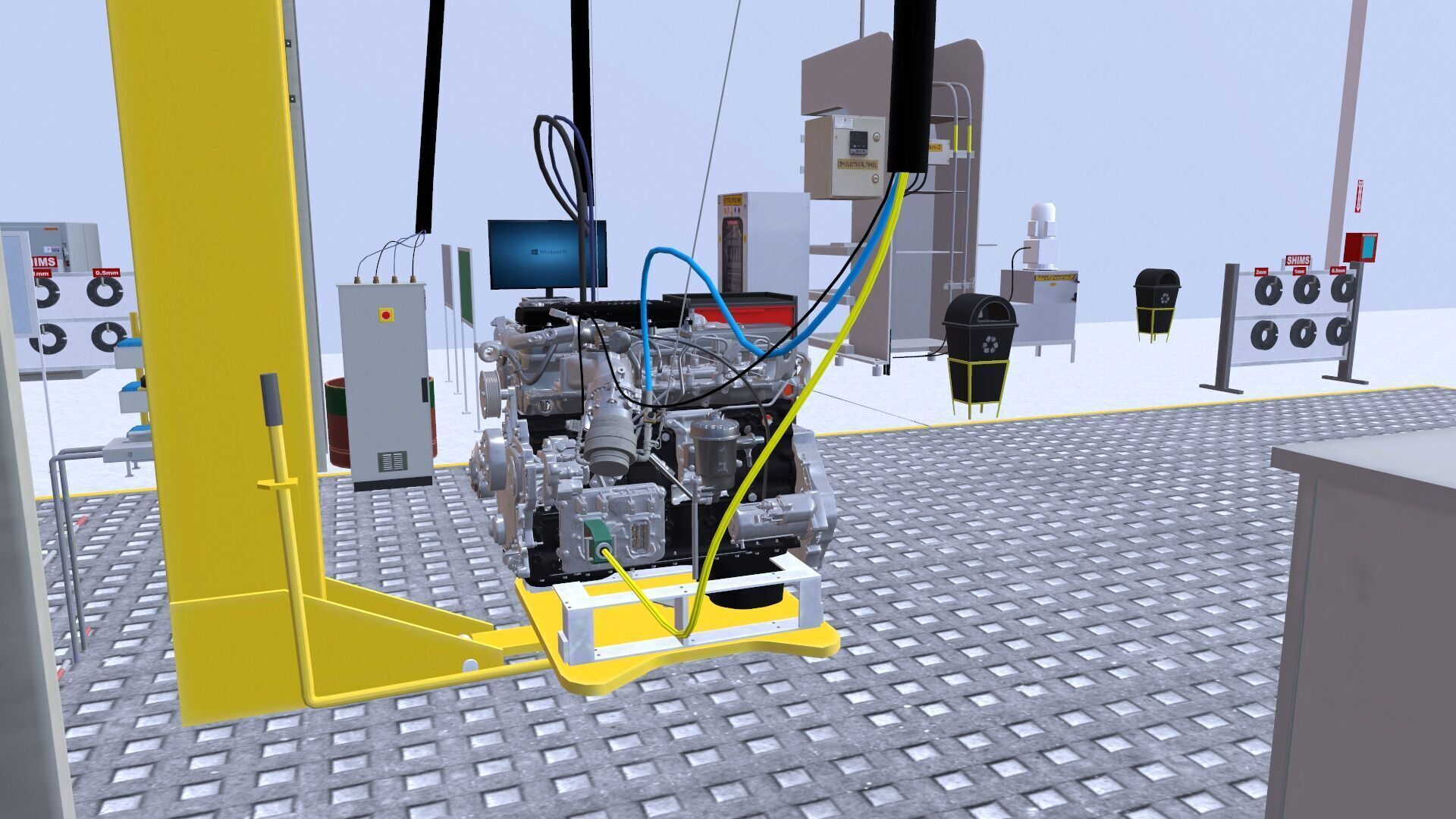 Industrial Warehouse Low-poly 3D model_5