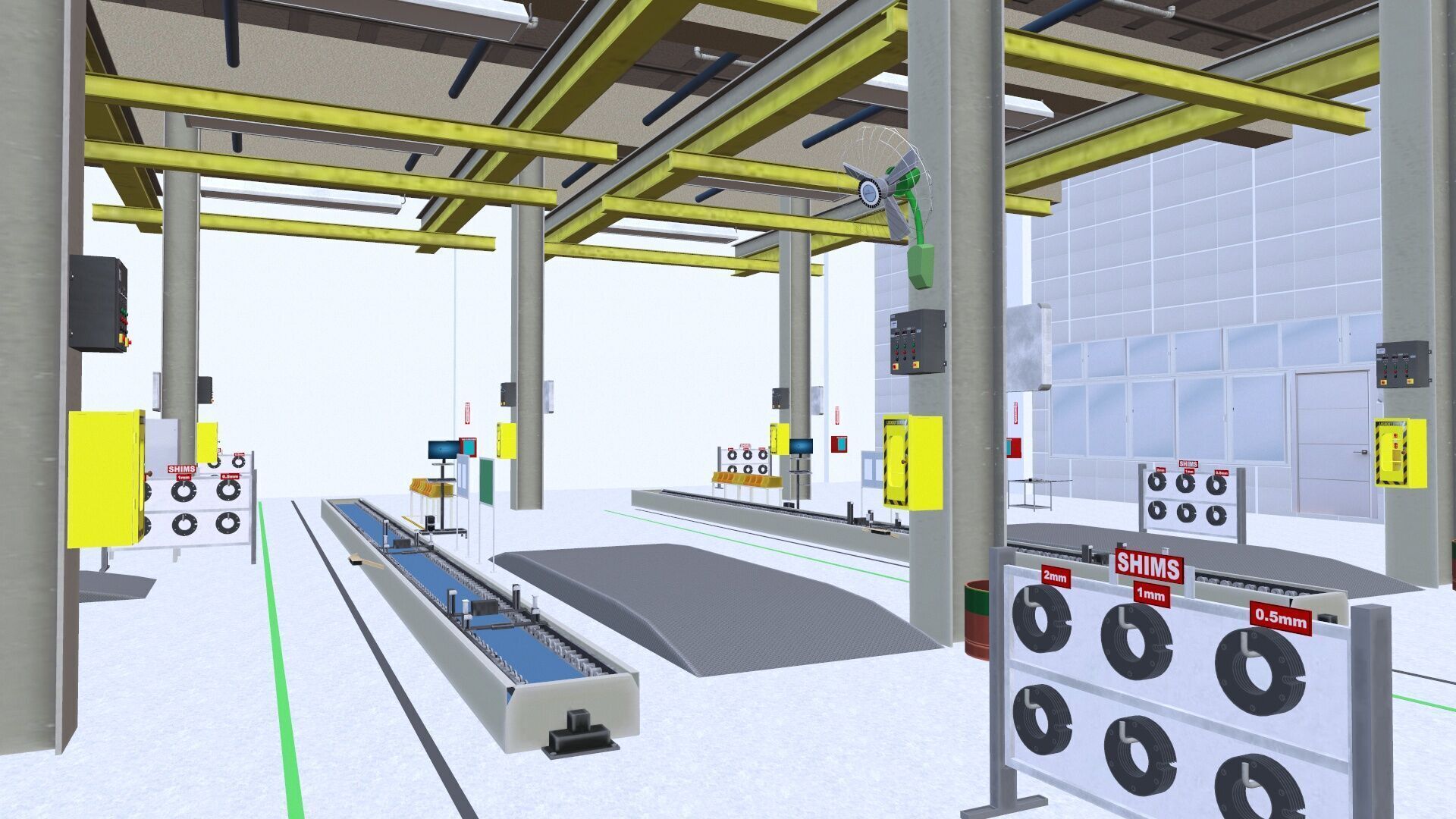 Industrial Warehouse Low-poly 3D model_15