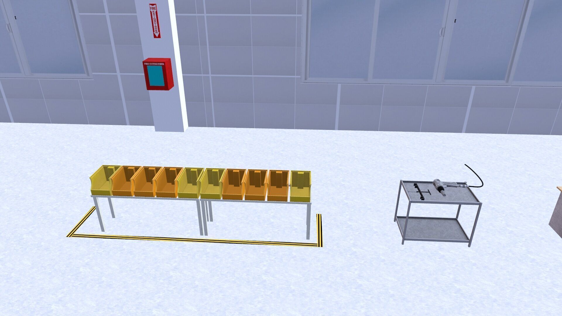 Industrial Warehouse Low-poly 3D model_10