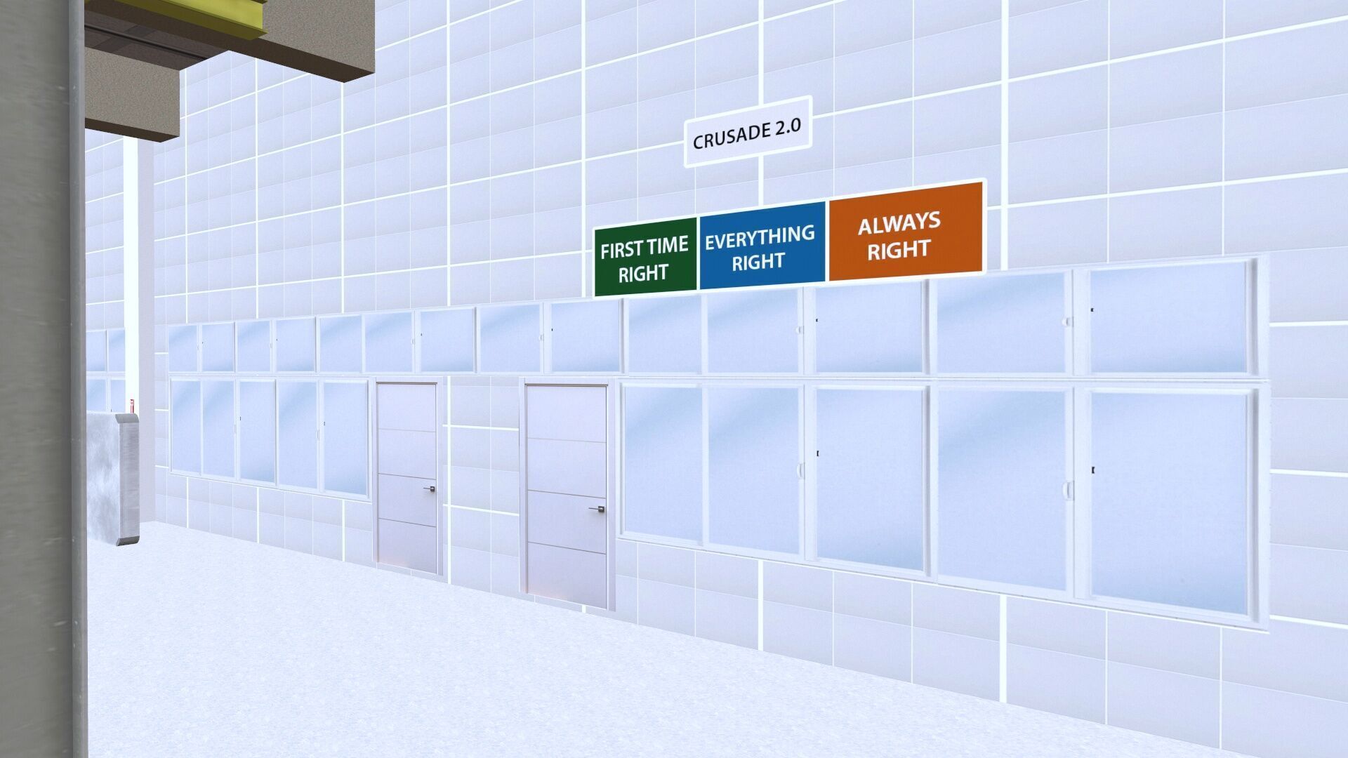 Industrial Warehouse Low-poly 3D model_11