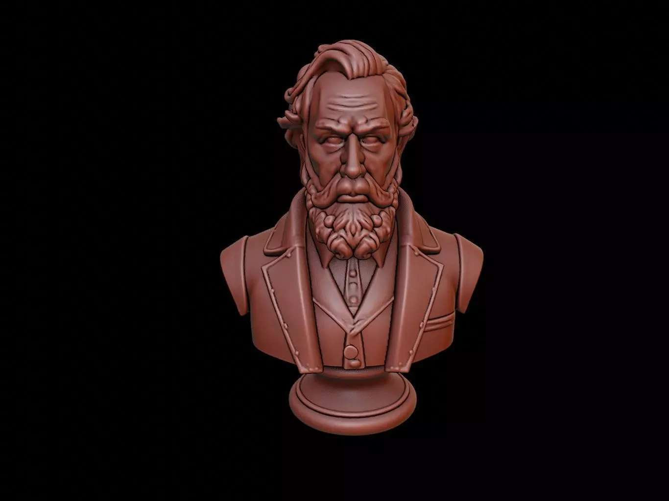 Victorian Noble Bust 3D print model_0