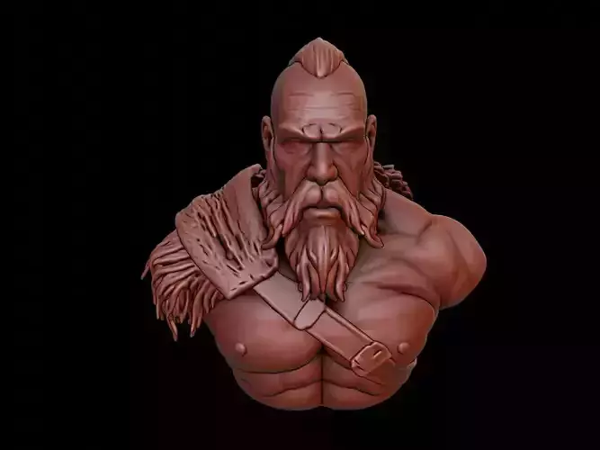 Viking Berserker Bust