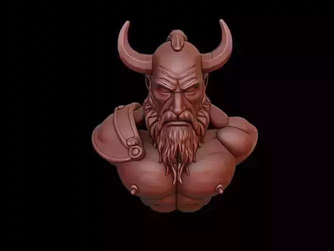 Viking Berserker Bust