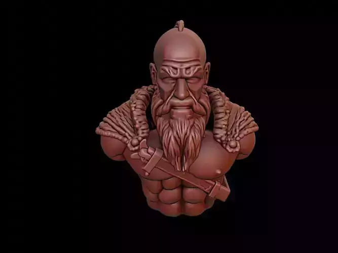 Viking Berserker Bust